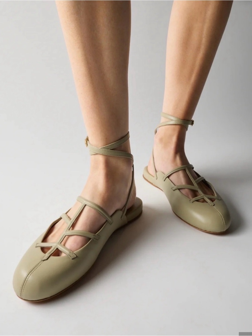 Strappy Ballet Flats by Tibi. Size 35.5/5.5, brand new.